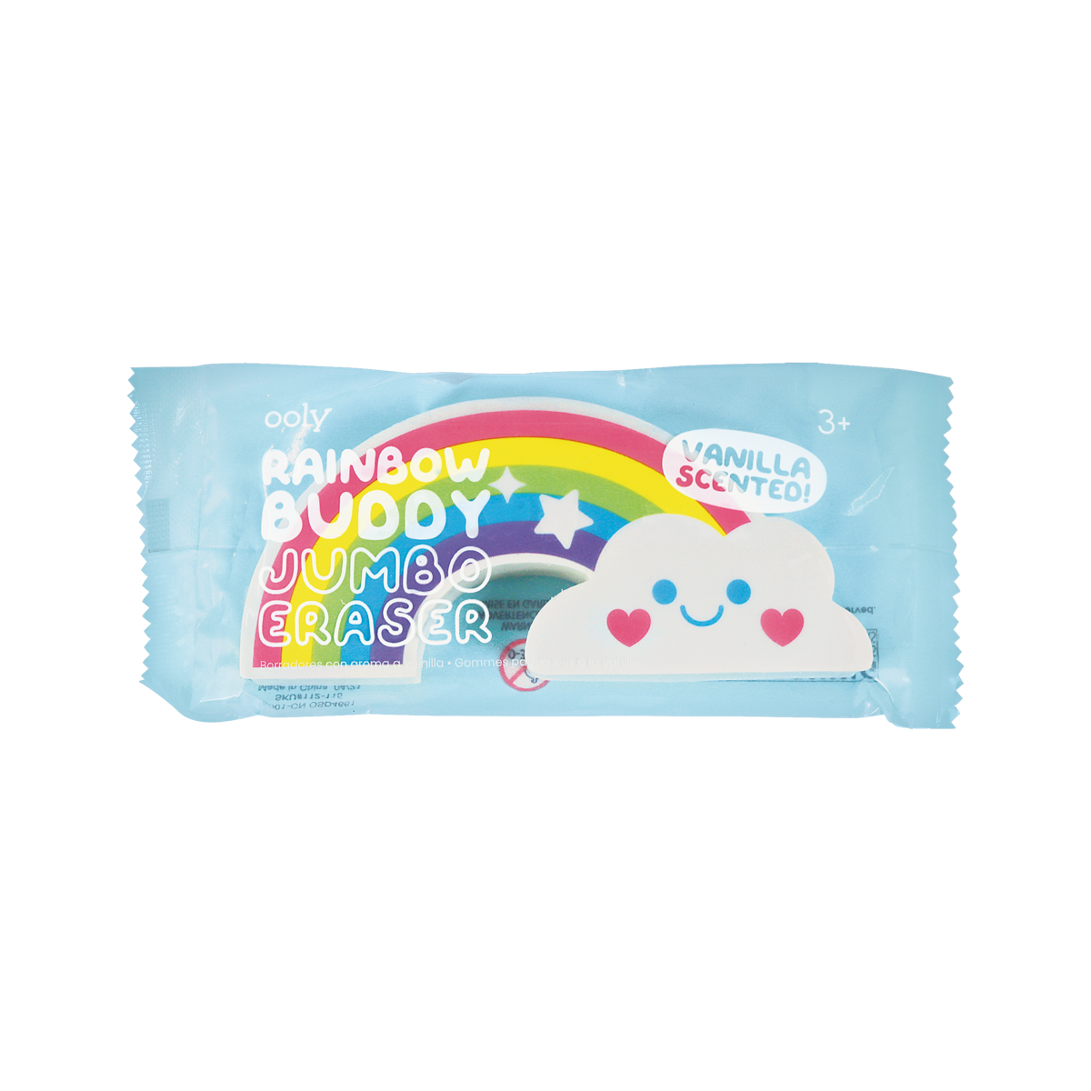 OOLY Rainbow Buddy Scented Jumbo Eraser individually packaged