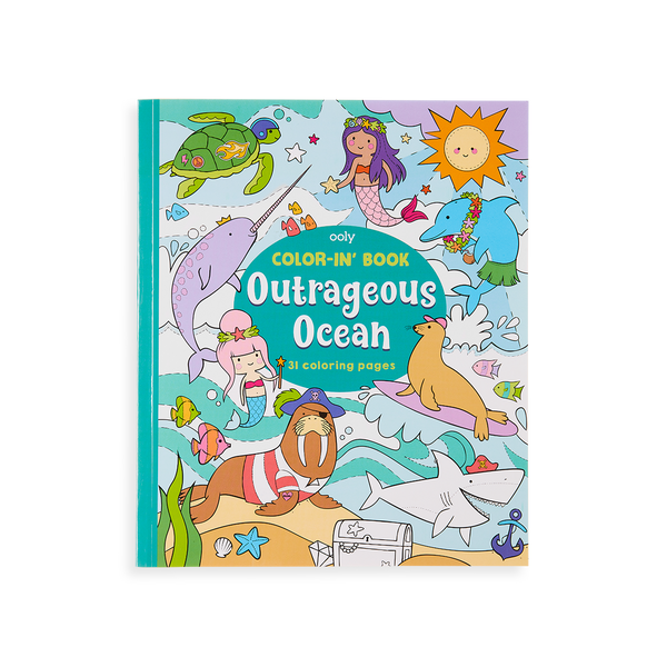 outrageous ocean coloring book