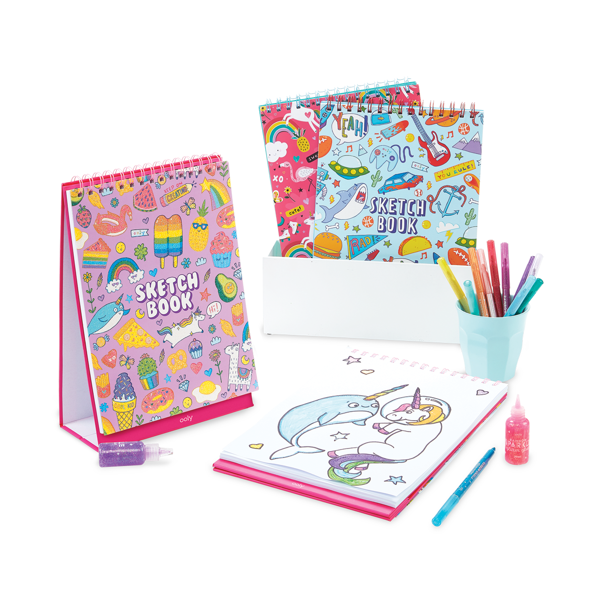 Sketch & Show Standing Sketchbook - Cute Doodle World