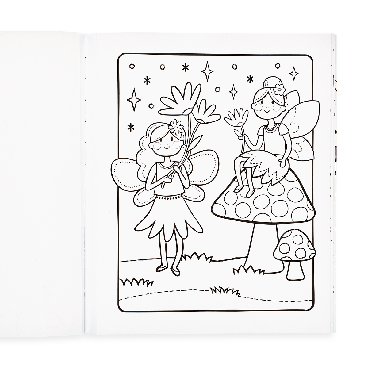 Coloring page in the Princesses and Fairies Coloring Book