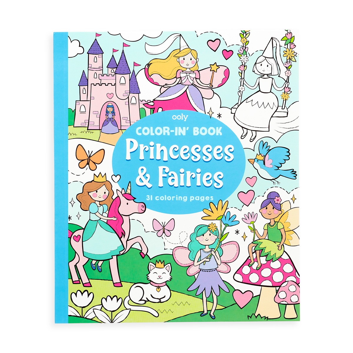 OOLY Princesses and Fairies Coloring Book front cover