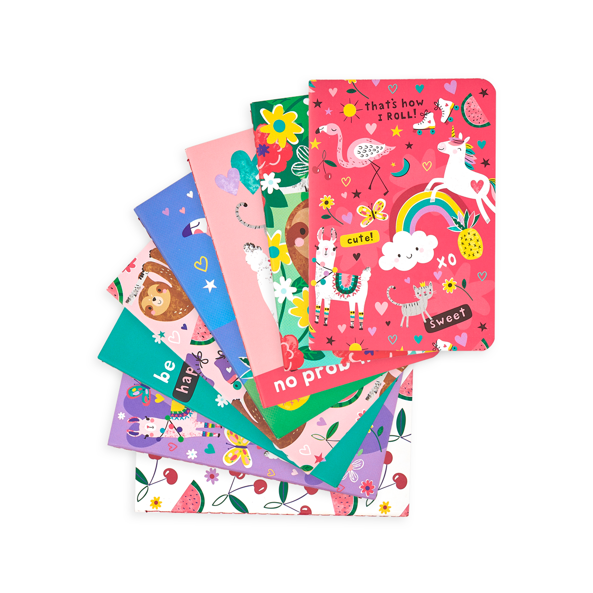 Funtastic Friends Pocket Pal Journals spanned out