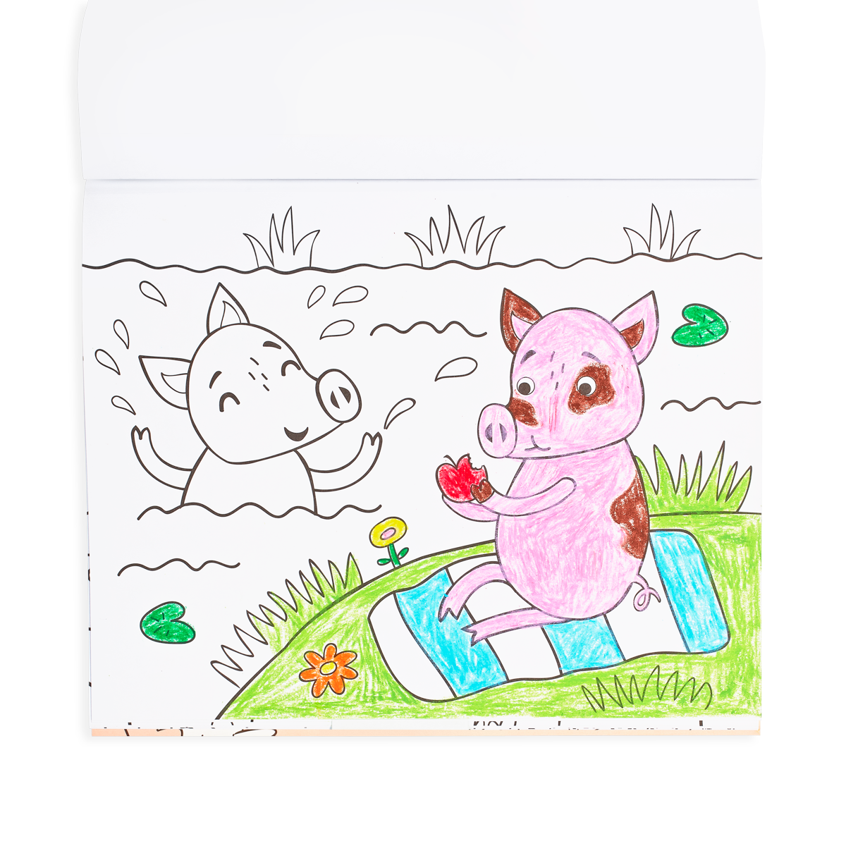 OOLY coloring book Little Farm Friends page