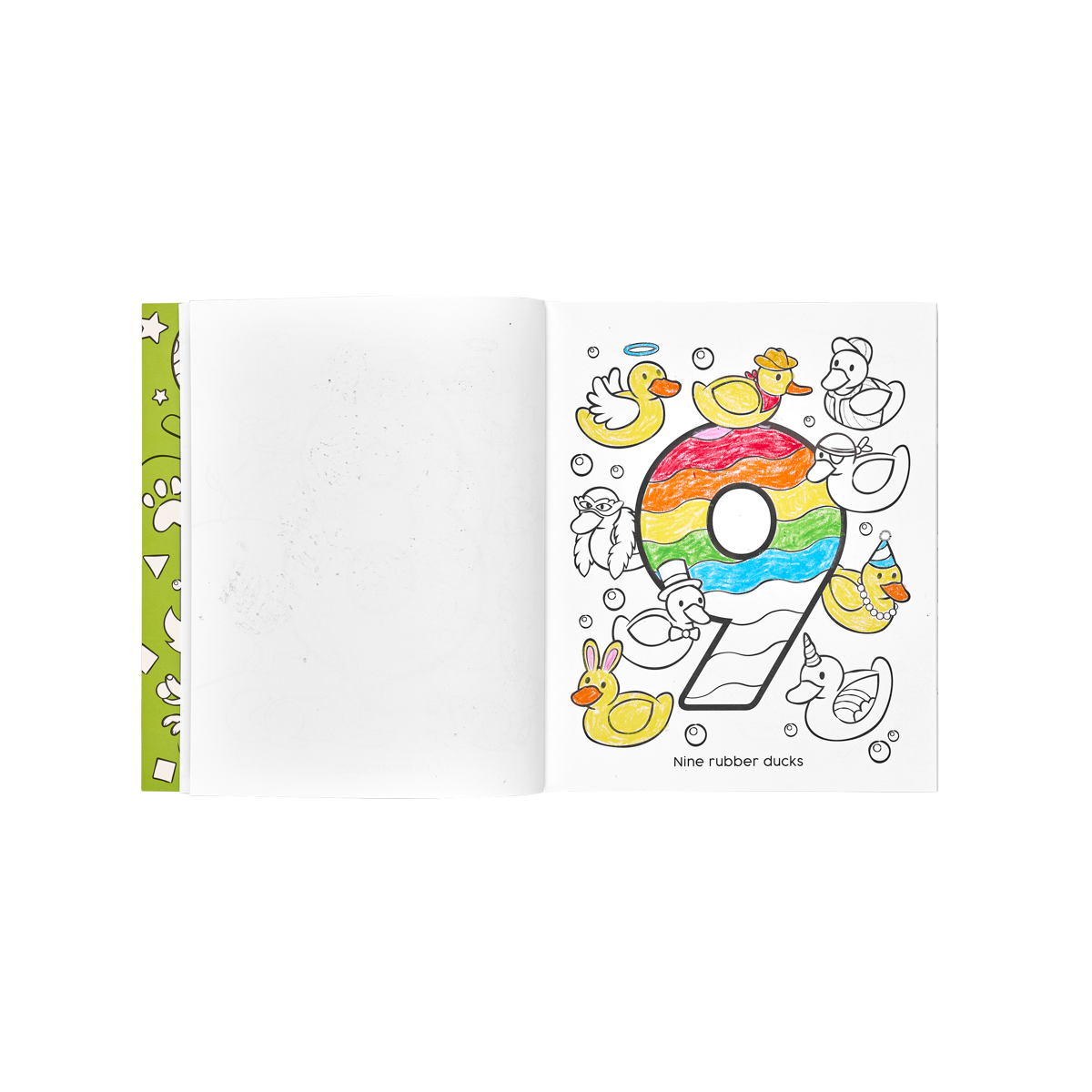 OOLY inside of Shapes and numbers coloring book