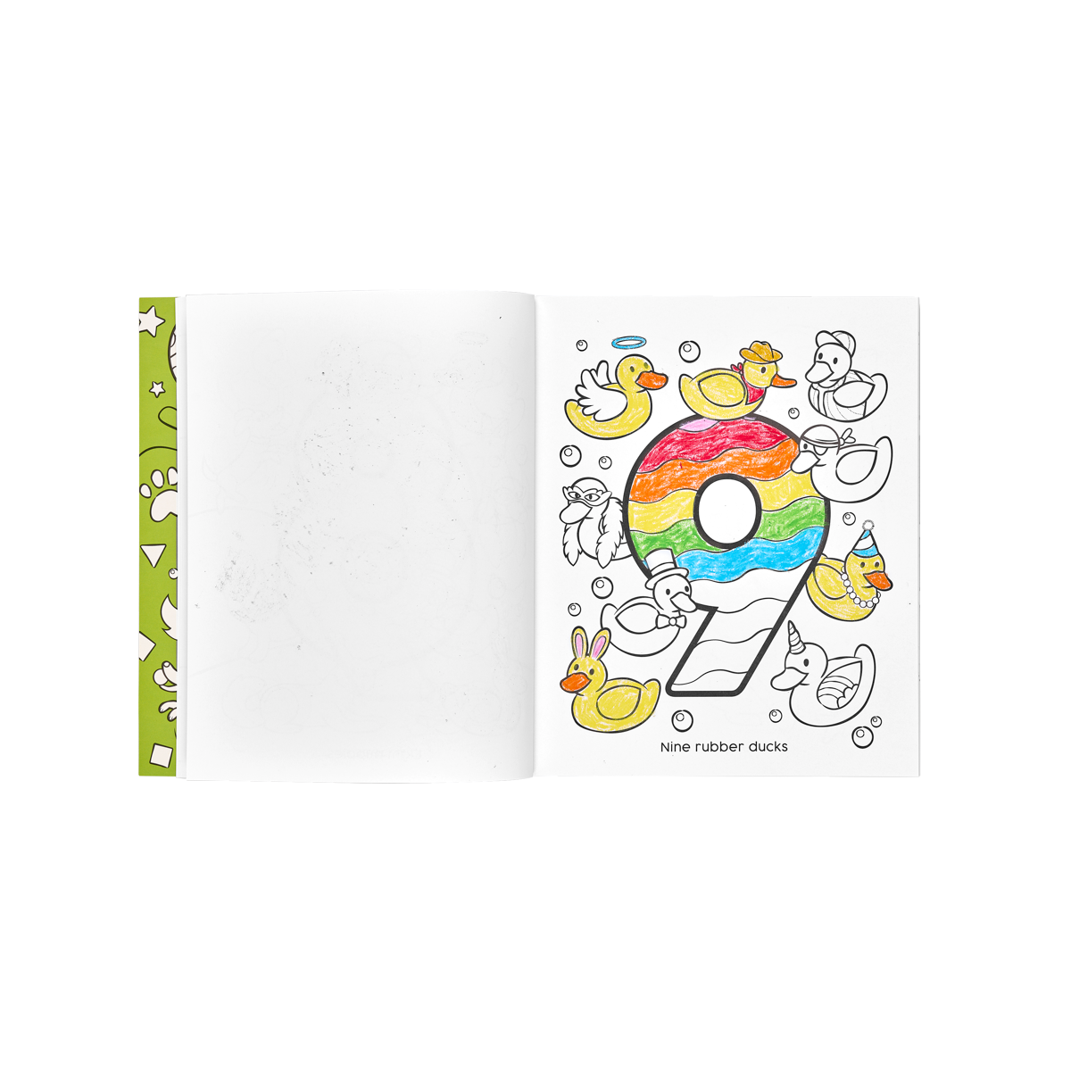 OOLY inside of Shapes and numbers coloring book