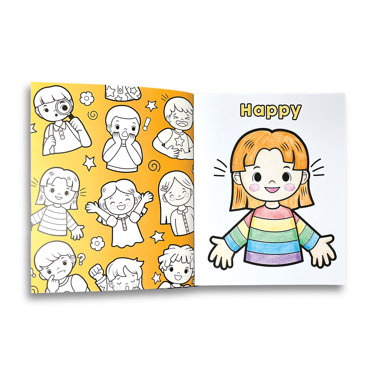 OOLY My First Feelings Toddler Color-in Book inside preview
