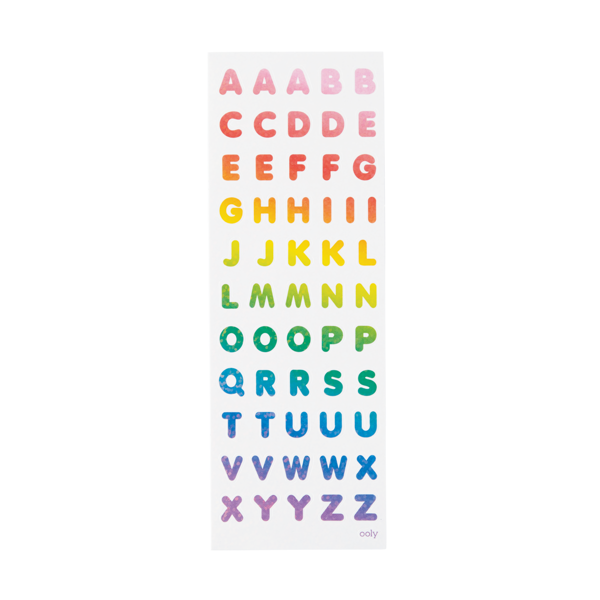 Alphabet Scratch Stickers 12/pack