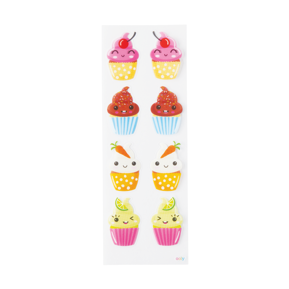 OOLY Stickiville Happy Cupcakes stickers