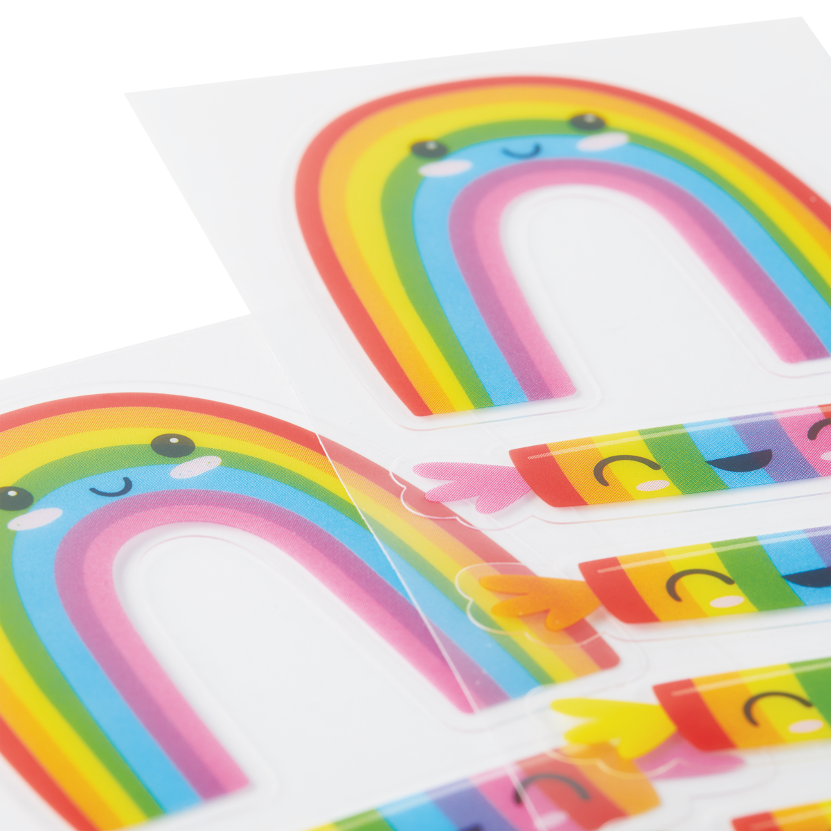 OOLY Stickiville Rainbow Candies stickers close up view