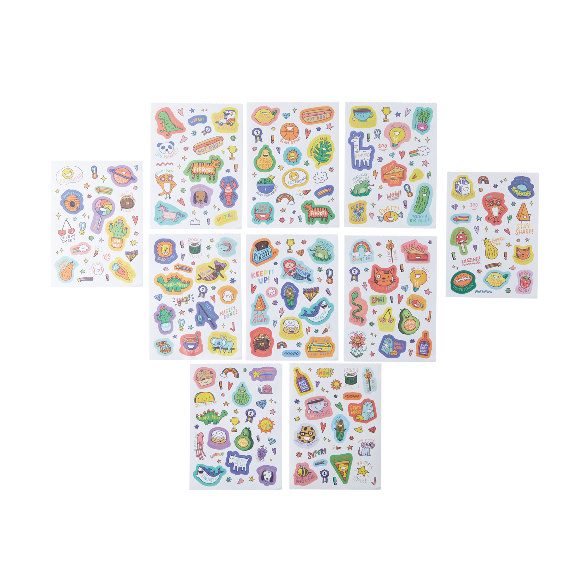 OOLY Stickiville Reward stickers view of all sheets