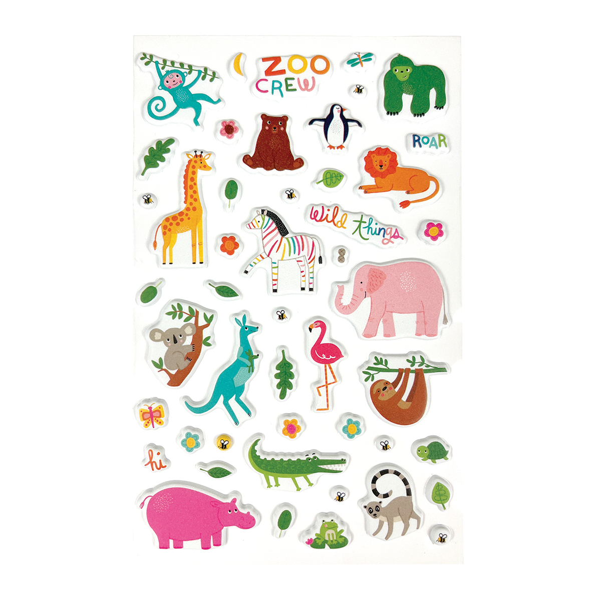 OOLY Stickiville Zoo Crew Stickers out of package