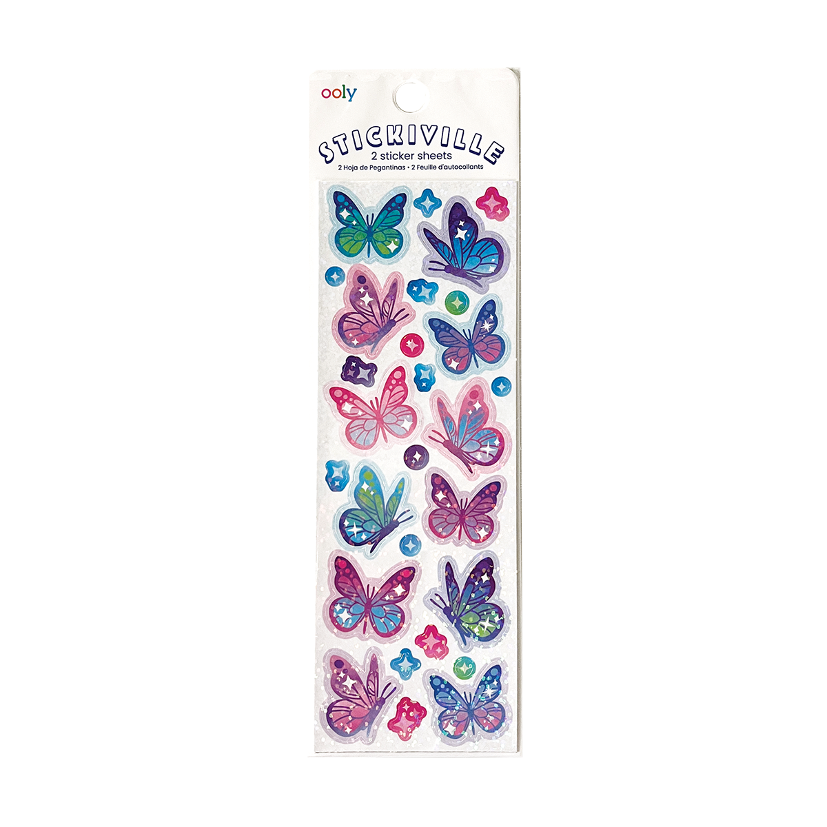 OOLY Stickiville Butterflies Stickers in packaging