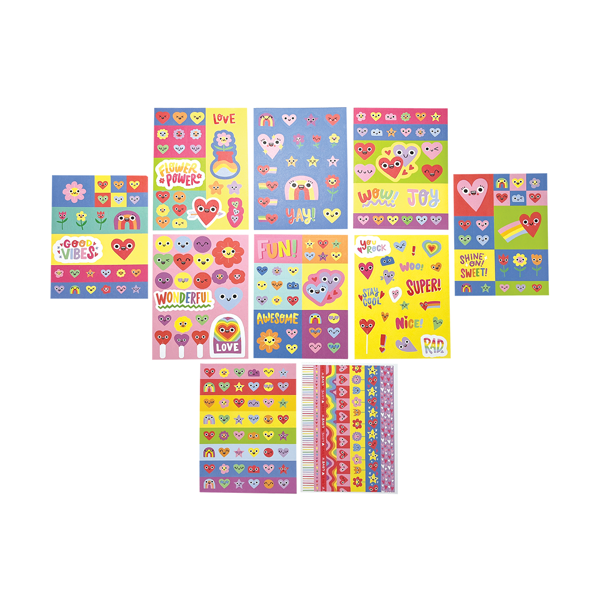 Brighten Your Craft Projects with Mini Heart Stickers by Ooly