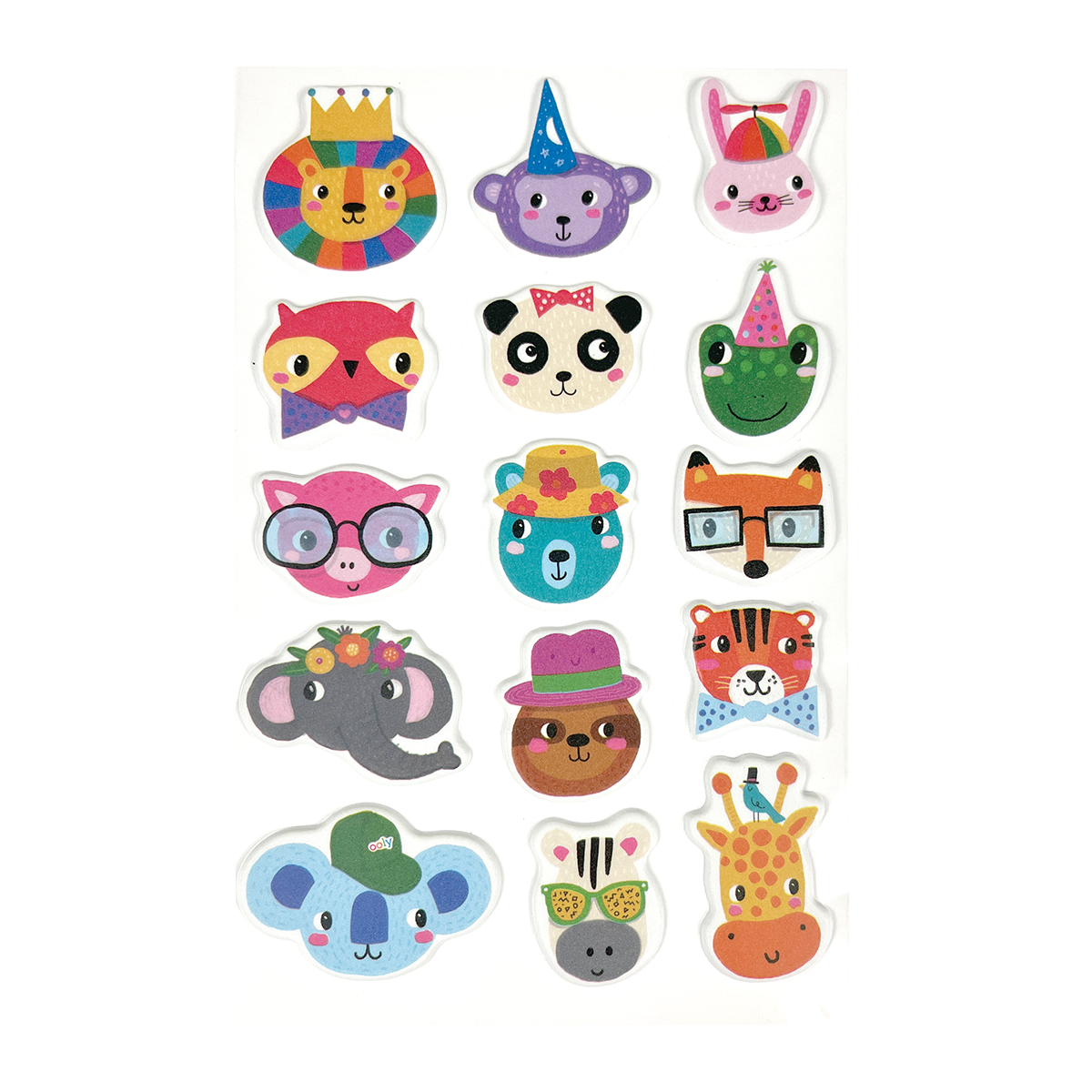 OOLY Stickiville Party Animals Stickers out of packaging