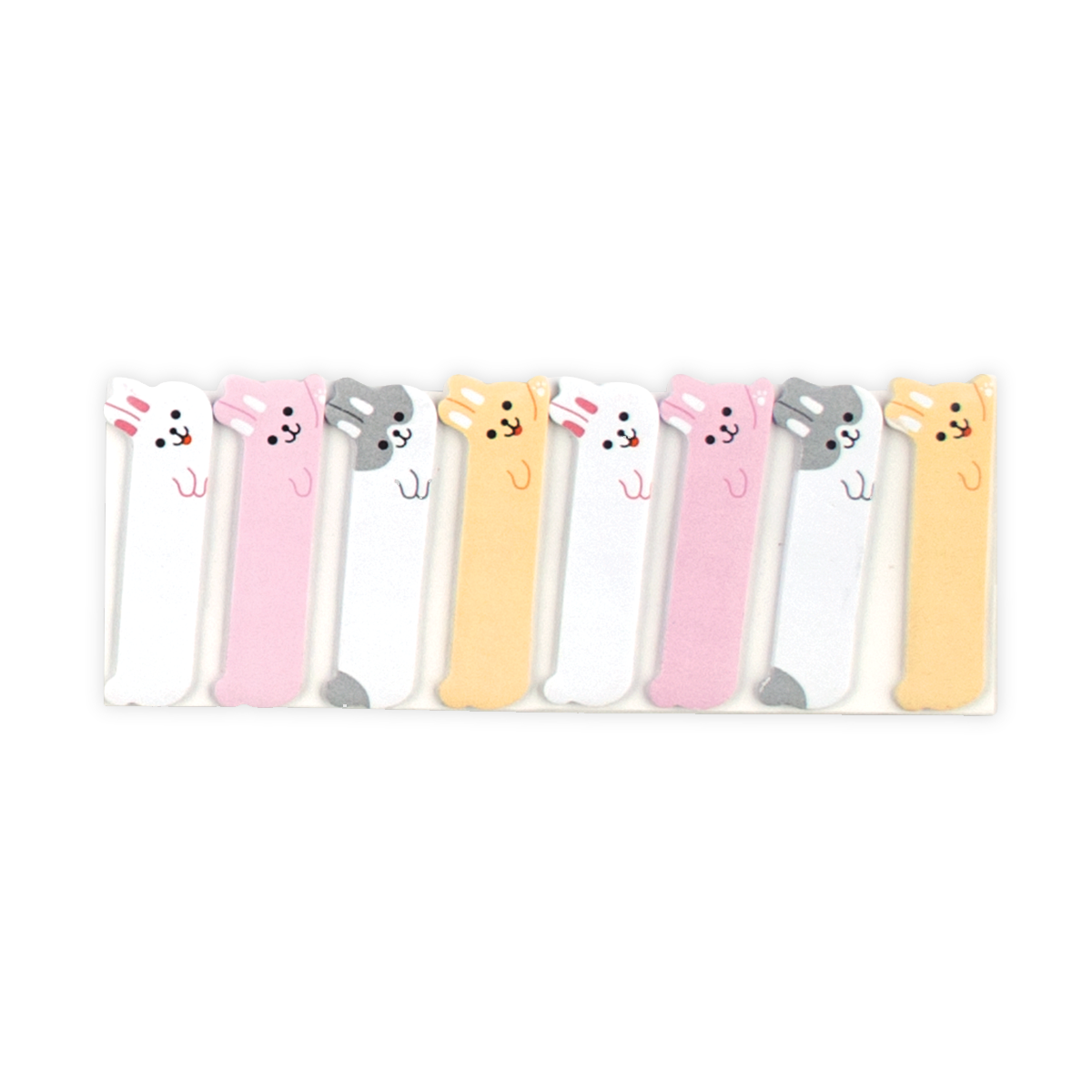 Super cute bunny themed sticky tabs with 4 unique designs and 120 stickers in a set