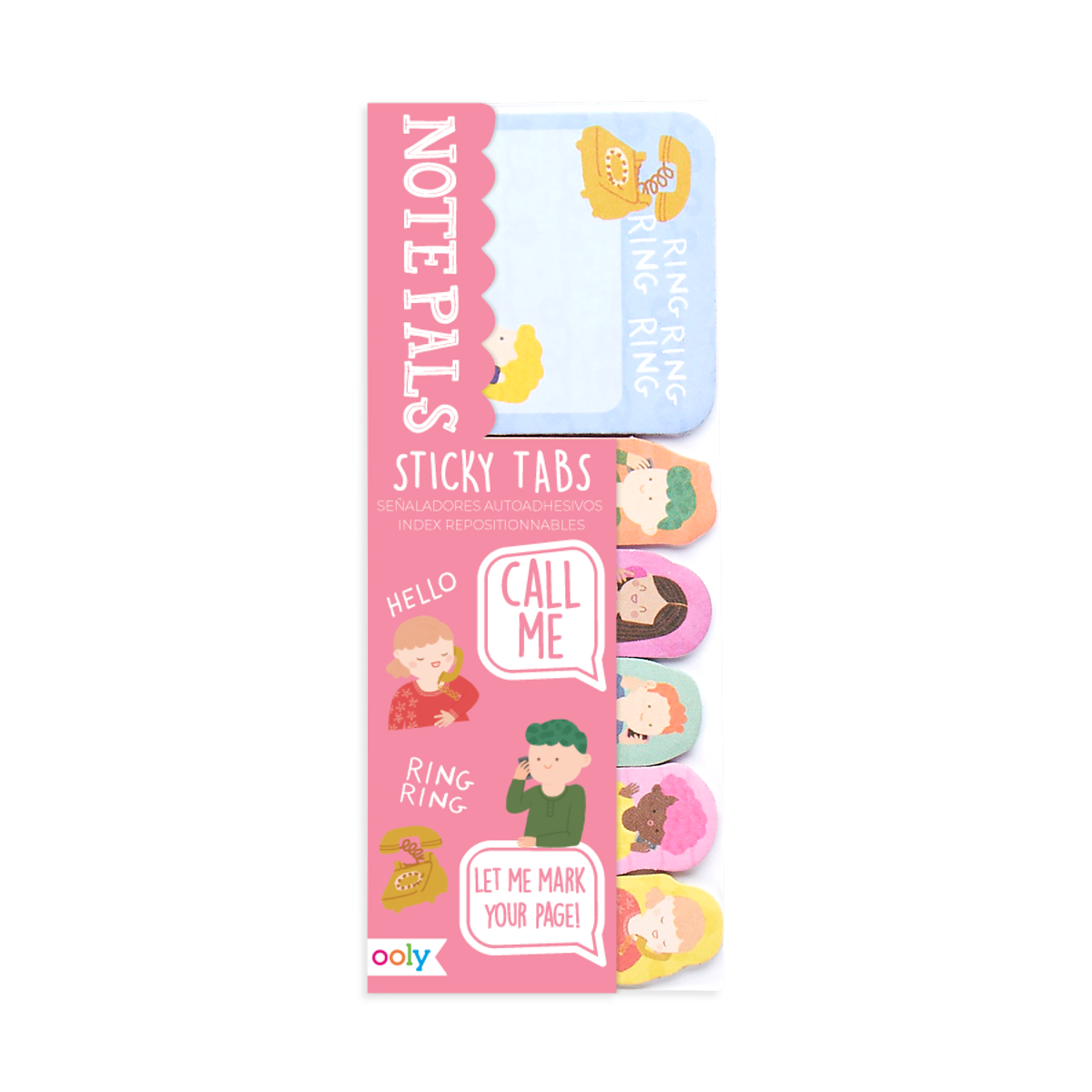 OOLY Note Pals Sticky Tabs - Call Me in packaging