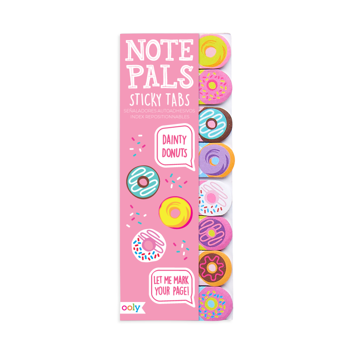 OOLY Note Pals Sticky Tabs - Dainty Donuts in packaging