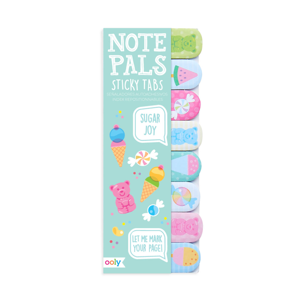 OOLY Note Pals Sticky Tabs - Sugar Joy in packaging