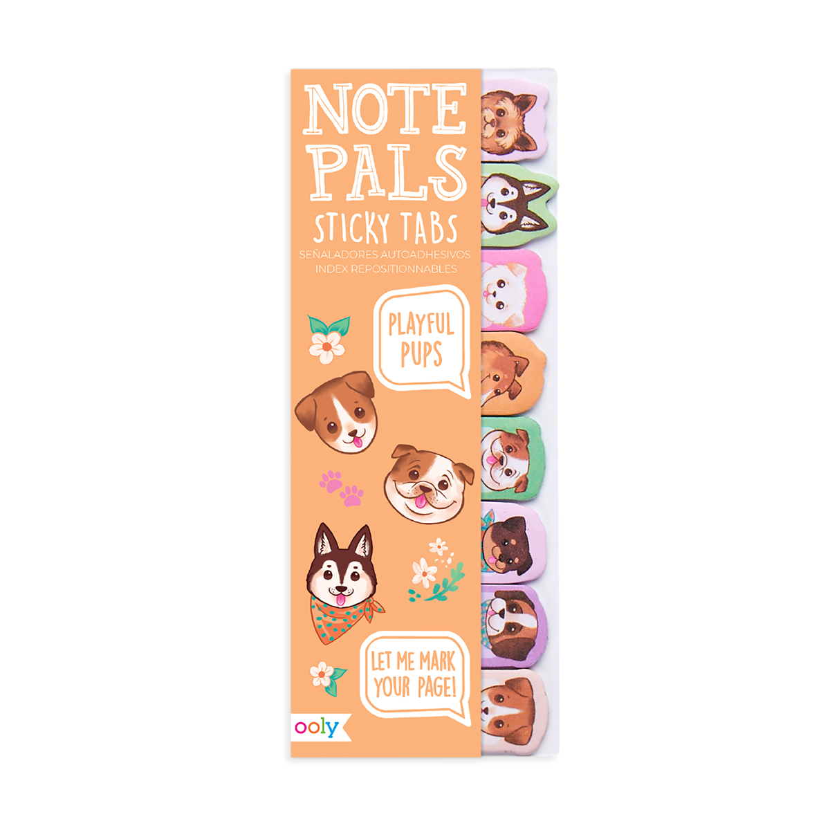OOLY Note Pals Sticky Tabs - Playful Pups in packaging