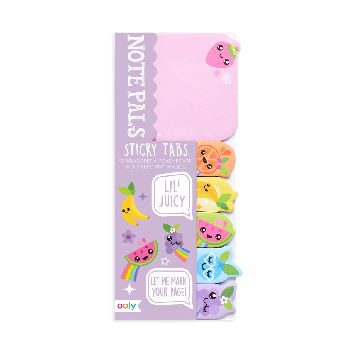 OOLY Note Pals Sticky Tabs - Lil' Juicy in packaging