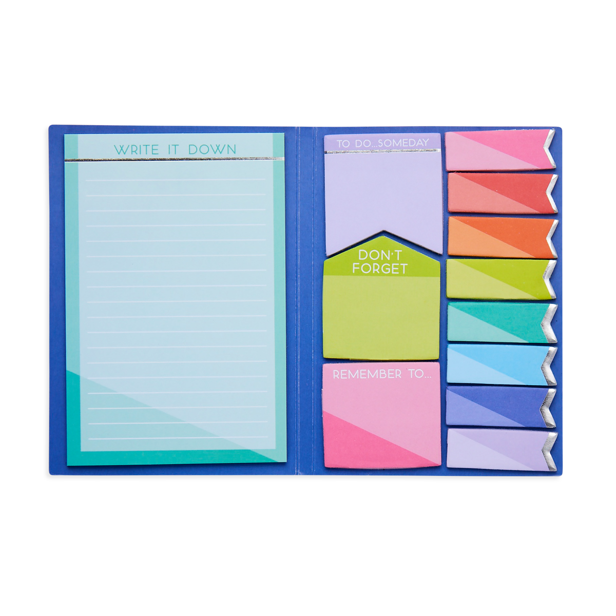 OOLY Side Notes Sticky Tab Note Pad - Color Write view of all styles