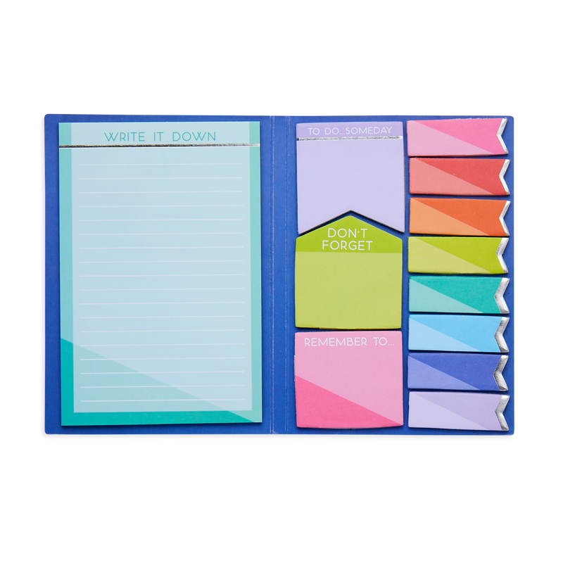Side Notes Sticky Tab Pad - Color Write - OOLY
