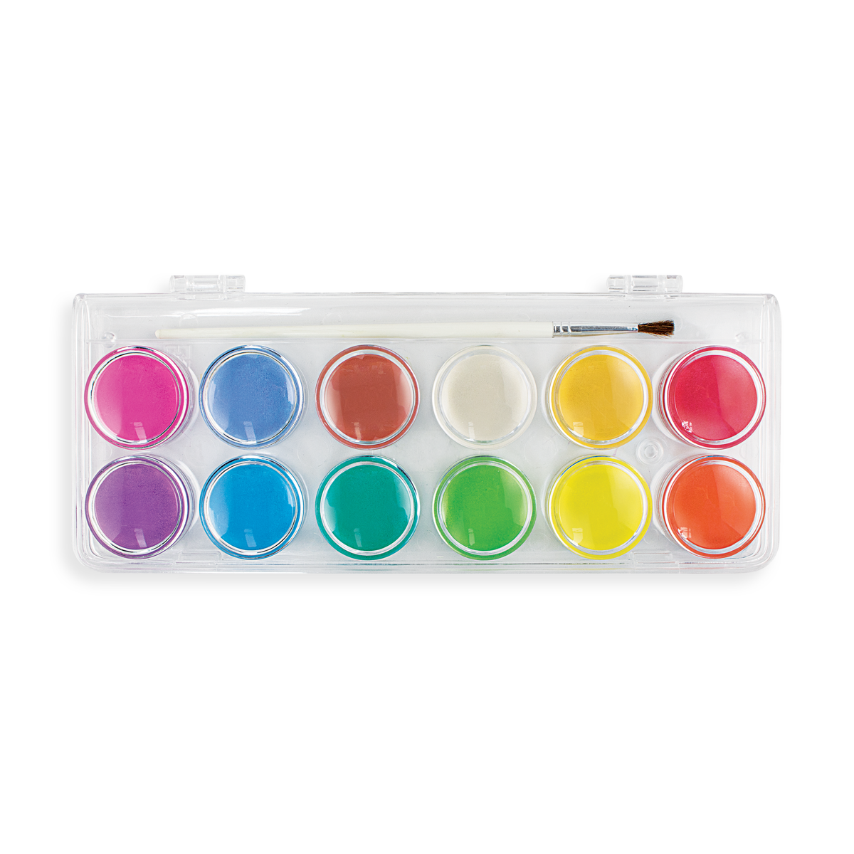 Watercolor Paint Set - Each Palette Contains 12 Different Vibrant Colors, A Paint Brush and A Mixing Pan Built Into The Palette (Multicolor, 3 Pack)