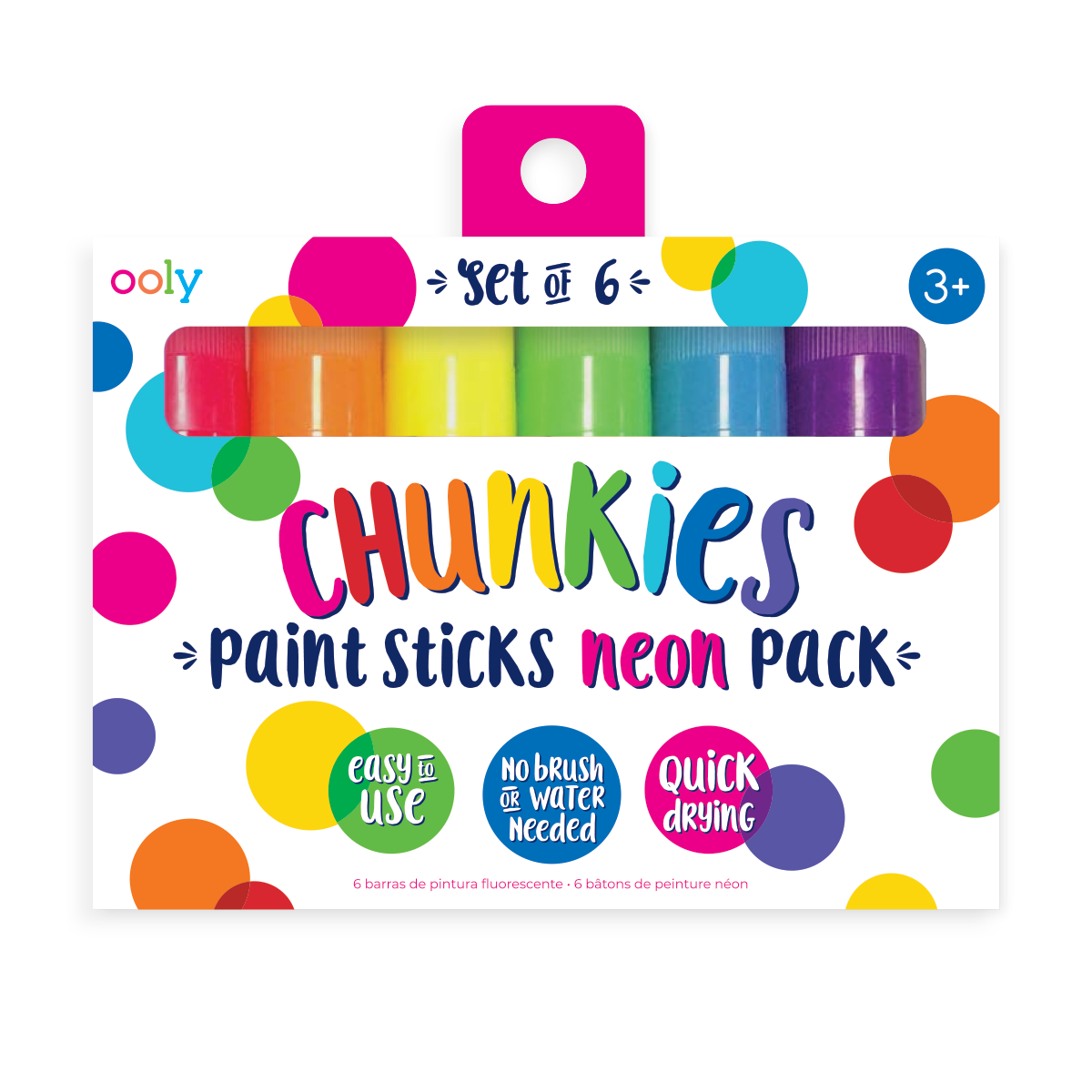 Chunkies Paint Sticks Neon 6 pack  in packaging