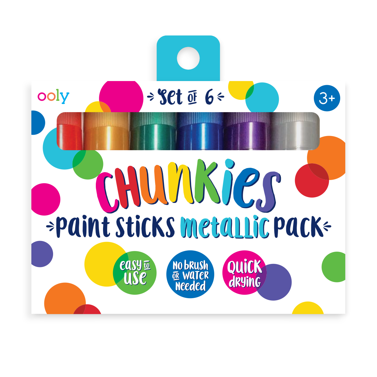 Chunkies Paint Sticks Metallic 6 pack  in packaging