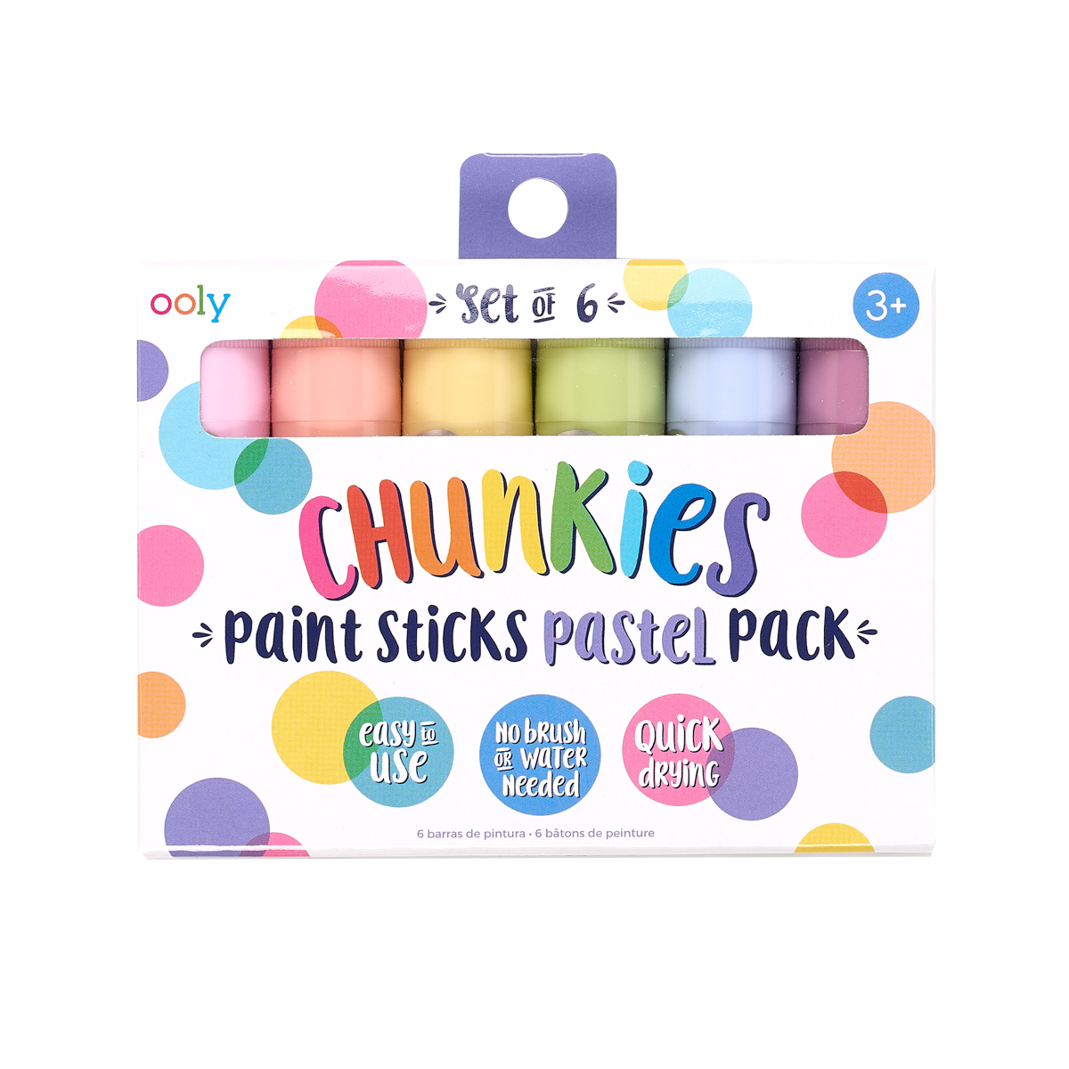 Ooly Chunkies Paint Sticks Metallic- Set of 6 - Bibs and Kids Boutique