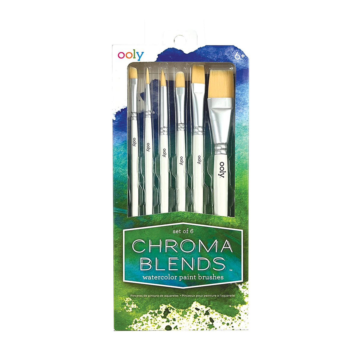 OOLY Chroma Blends Watercolor Paint Brushes in packaging