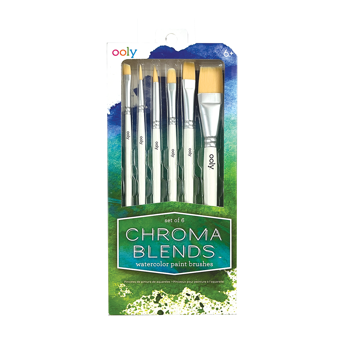 Chroma Blends Watercolor Paint Brushes Set 6