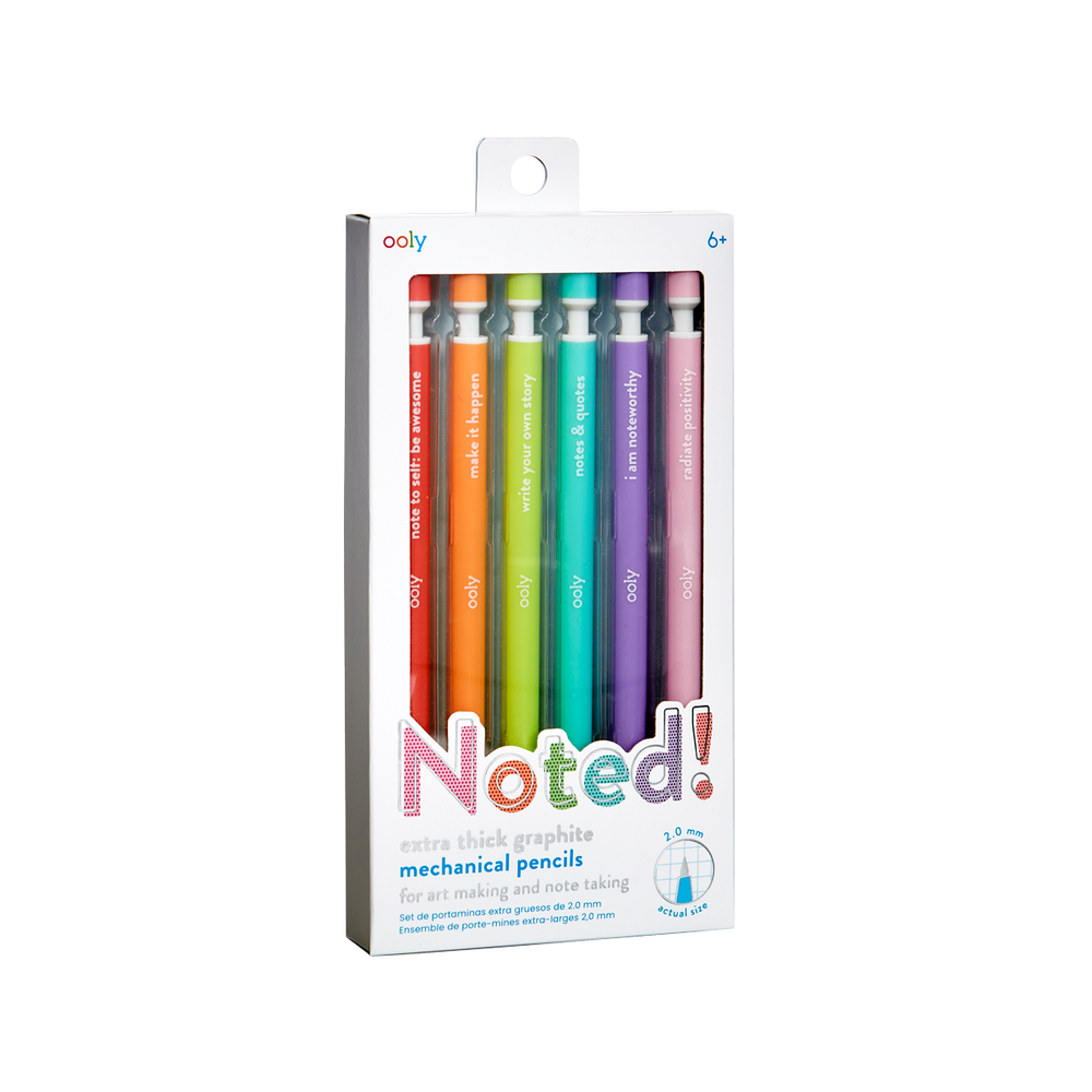 Noted! Extra Thick Graphite Mechanical Pencils Set of 6 OOLY