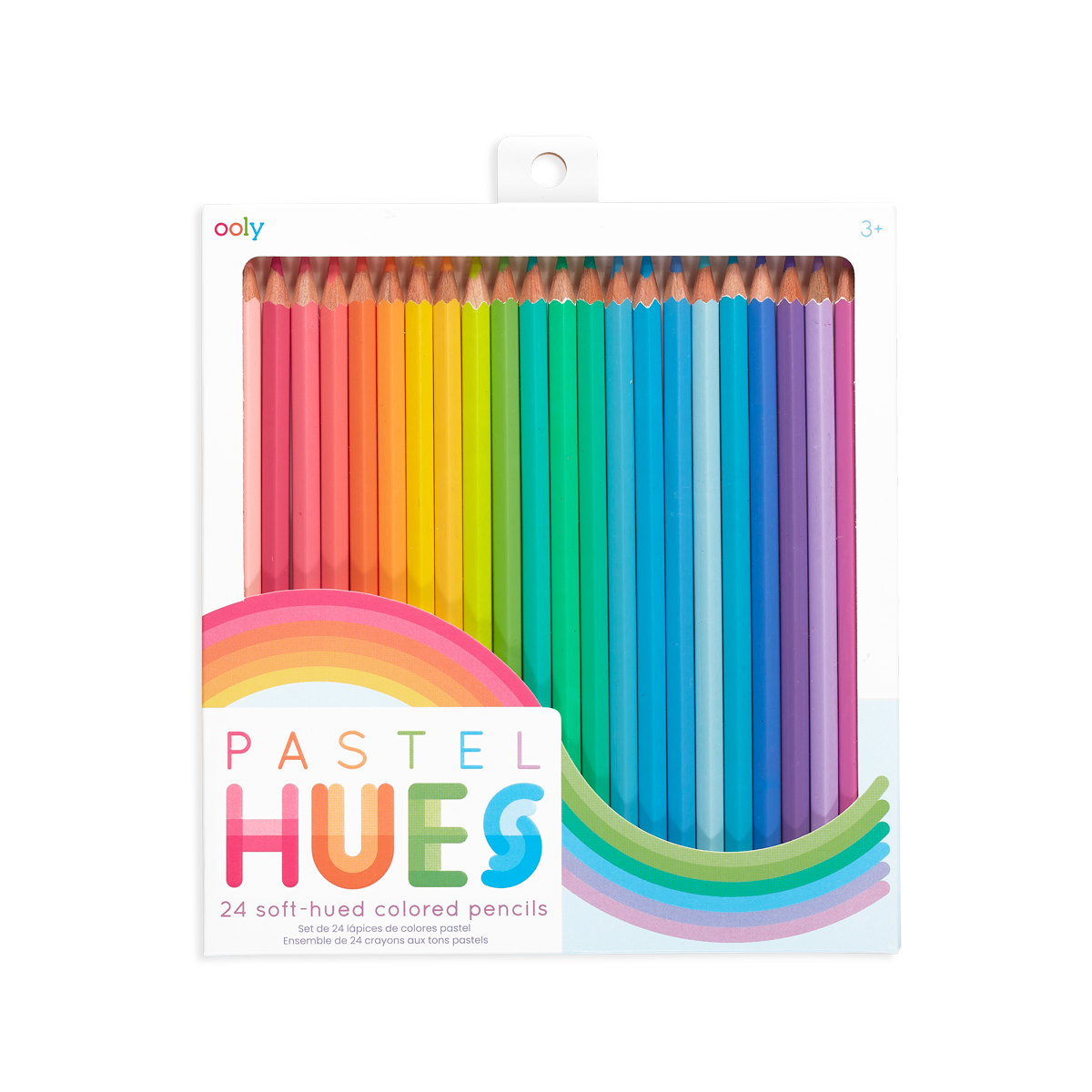 OOLY Pastel Hues colored pencils set of 24 in packaging