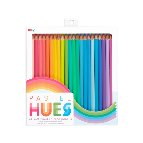 Pastel Hues Colored Pencils - Set of 24 - OOLY
