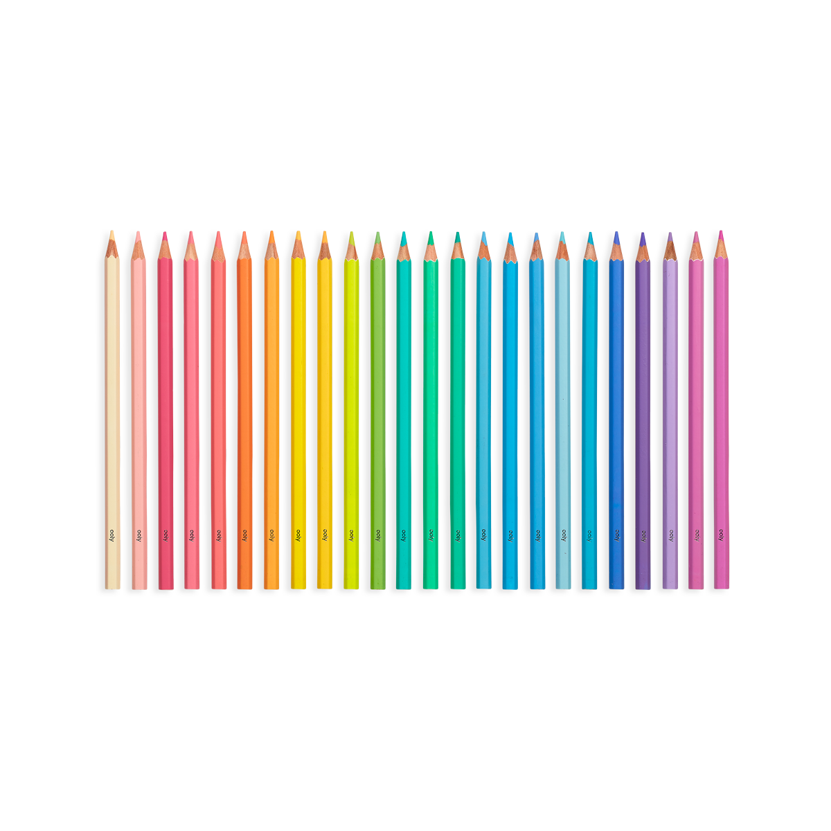 OOLY Pastel Hues colored pencils set of 24 without packaging