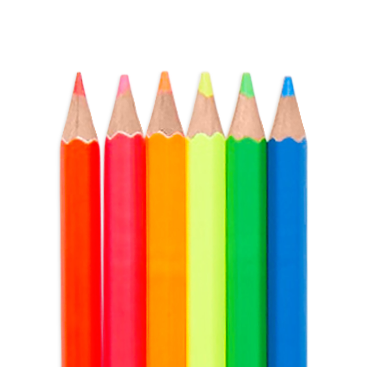 OOLY Jumbo Brights Neon Colored Pencils close look