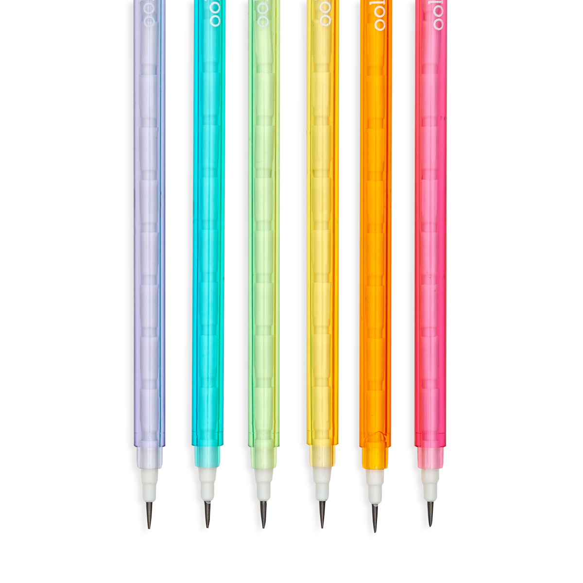 Stay Sharp Rainbow Mechanical Pencils showing the tips