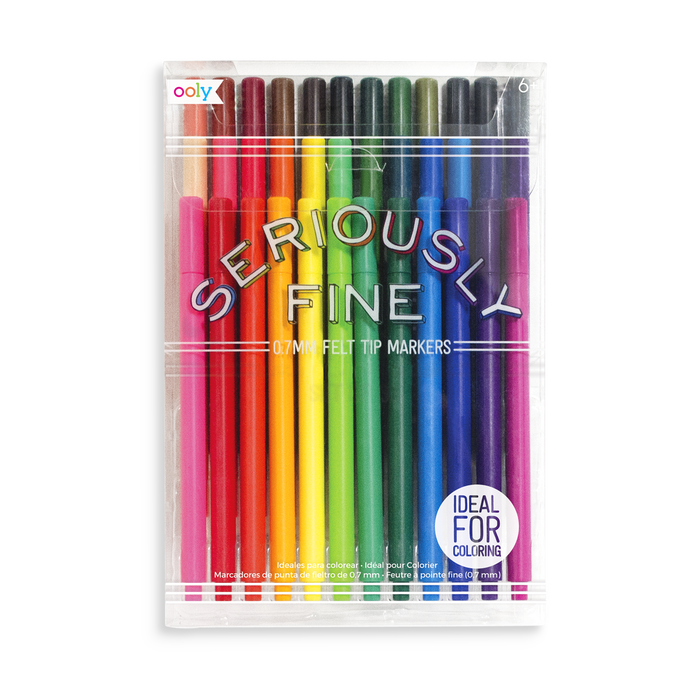 Seriously Fine Felt Tip Markers Set of 36 OOLY