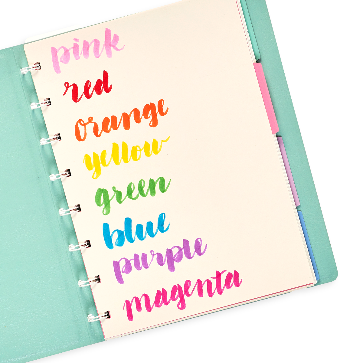 Rainbow journaling with the Brilliant Brush Markers