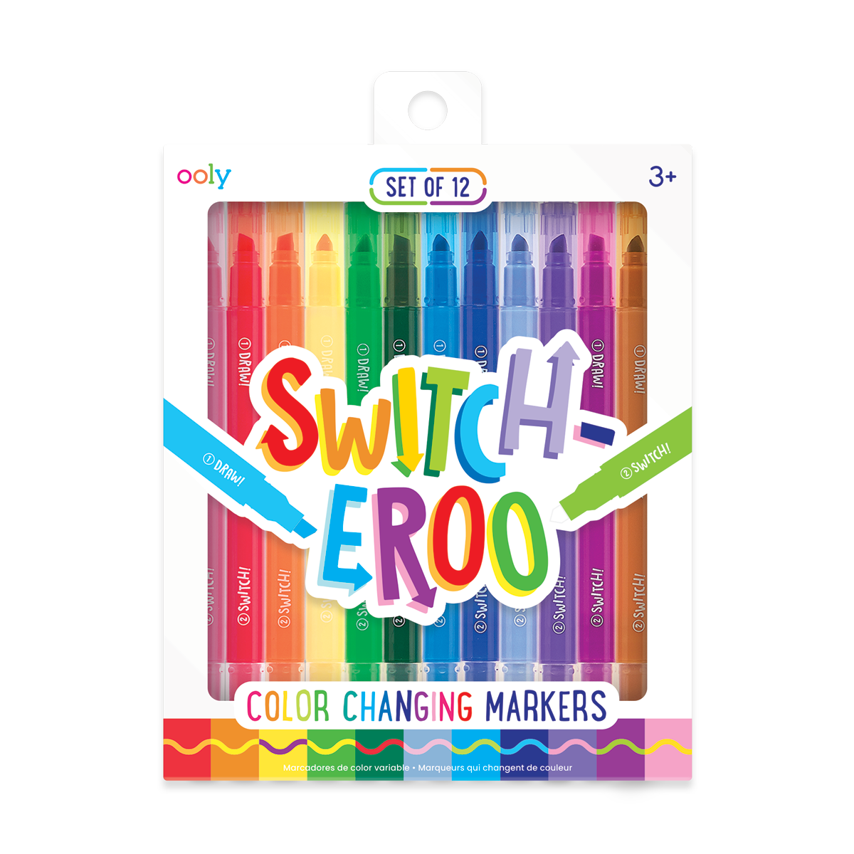 OOLY Image of Switch-Eroo Color Changing Markers in new packaging