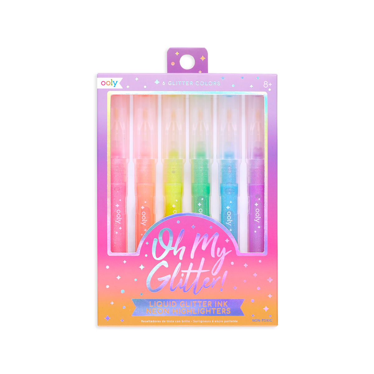 Oh my glitter - 4 penne gel colorate, a clic