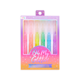OOLY Oh My Glitter! Neon Highlighters set of 6
