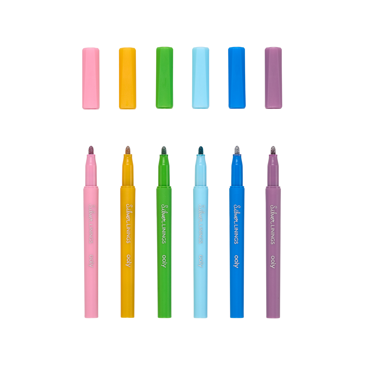 Outline Markers, Double Line Glitter Shimmer Markers Set of 8 / 12 / 24  Colors Self-outline Markers Pens for Card Making, Lettering, DIY Art  Drawing