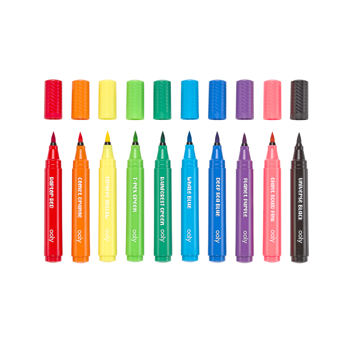 Big Bright Brush Markers - Set of 10 - OOLY