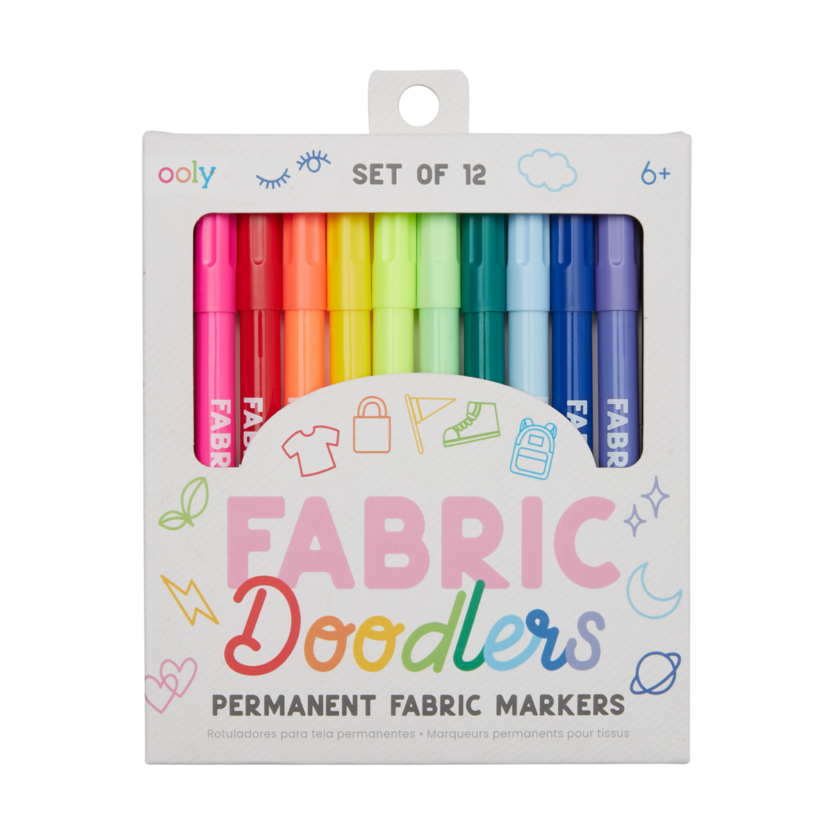 OOLY view of Fabric Doodlers Markers in package