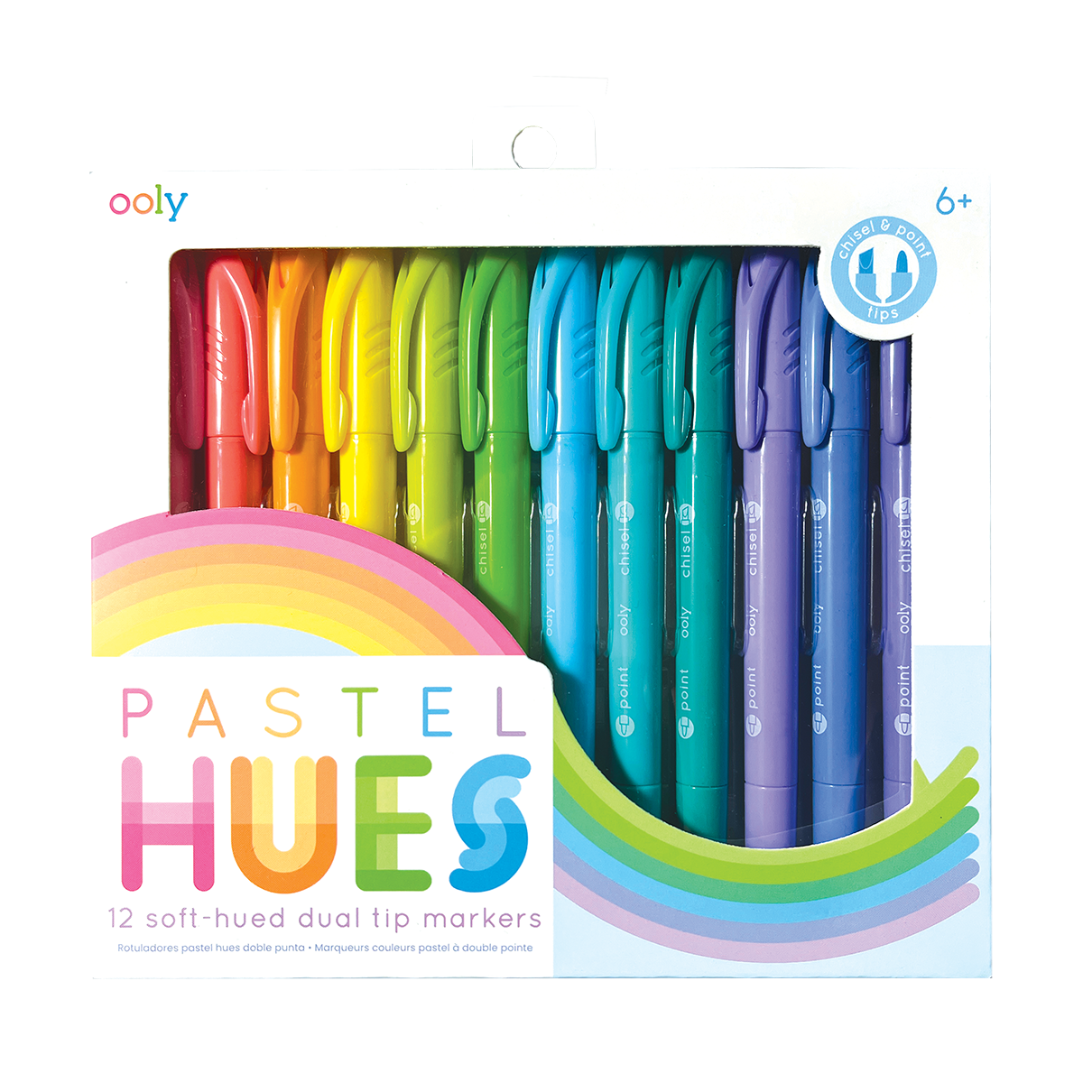 OOLY Pastel Hues Dual Tip Markers in packaging
