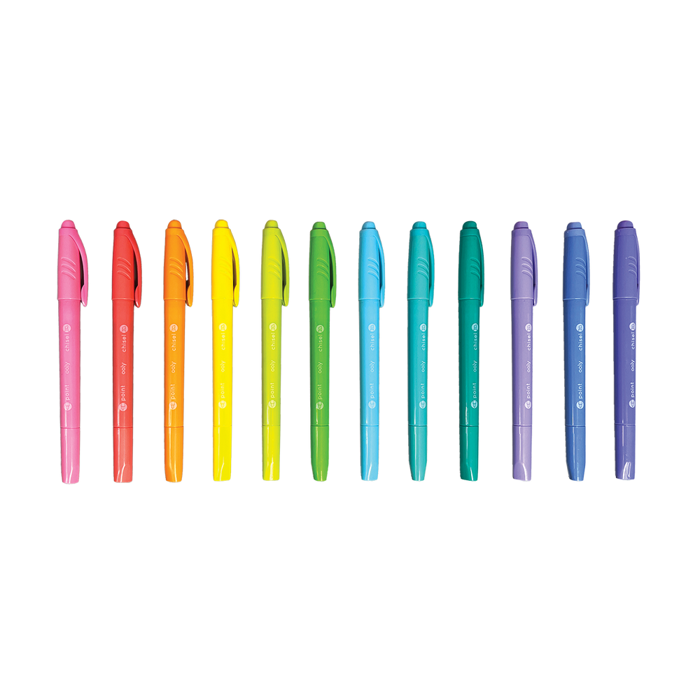 Pastel Hues Dual Tip Markers Set of 12 OOLY