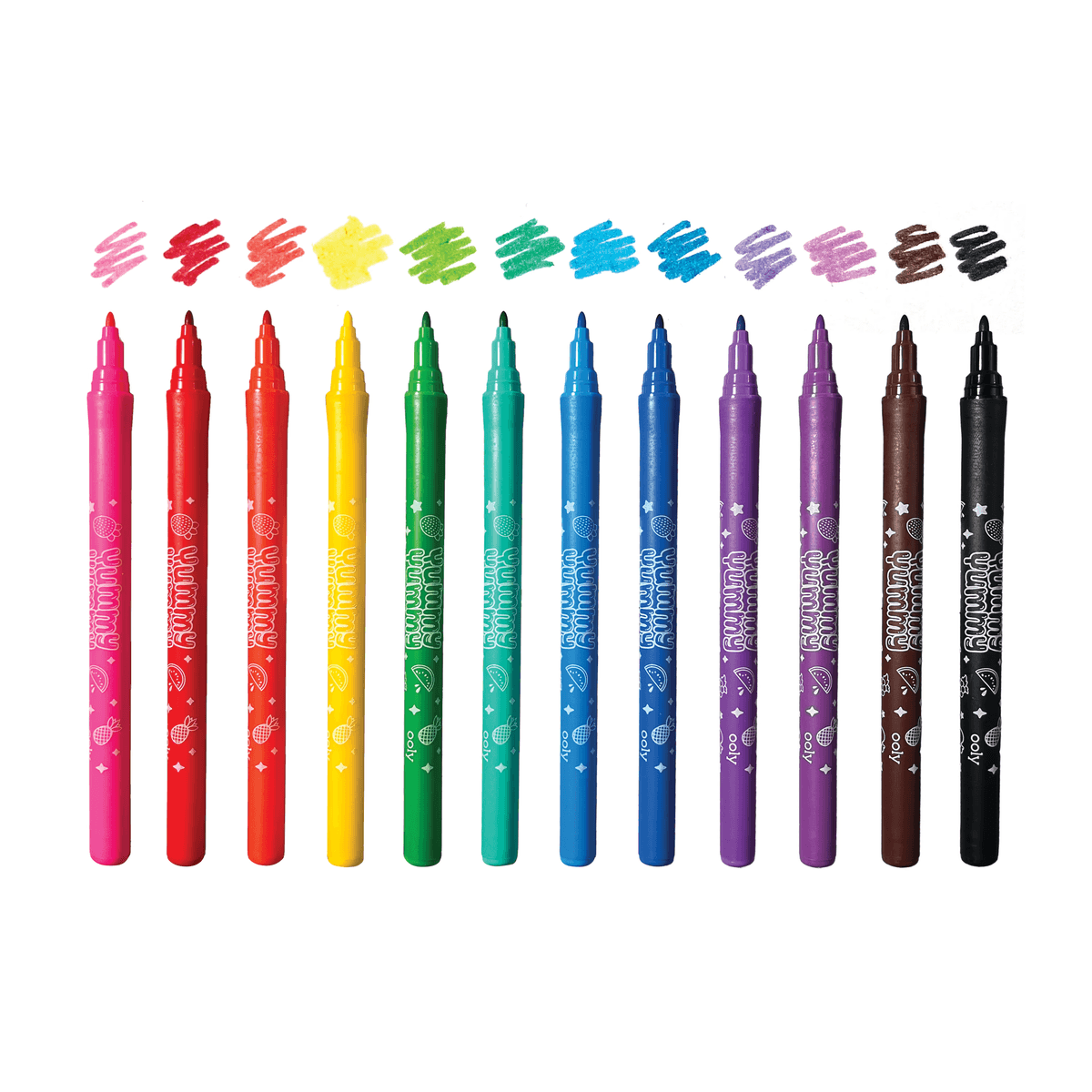 Ooly Yummy Yummy Scented Markers - Set of 12