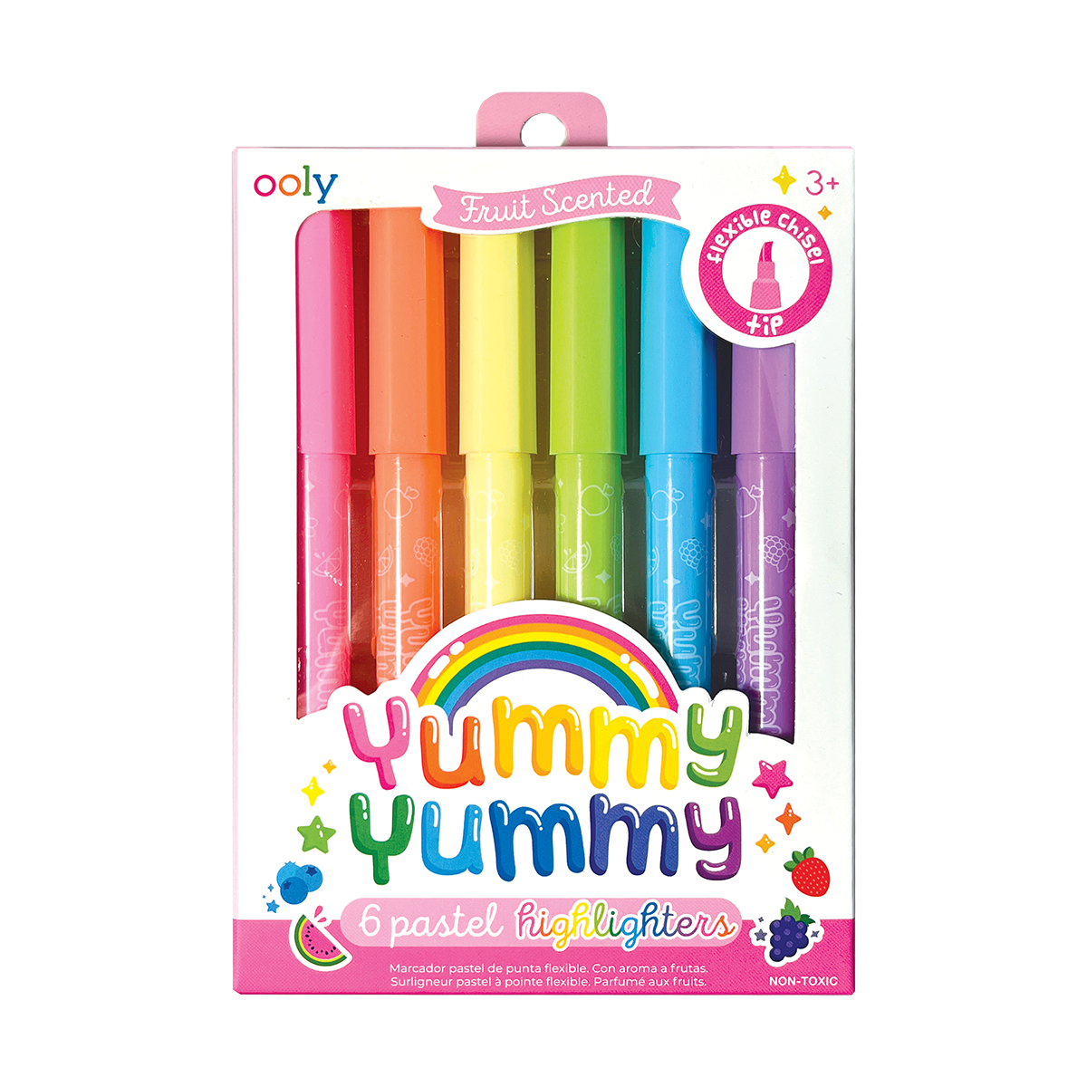 Beary Sweet Mini Scented Highlighters Set of 6, - Tip Toes